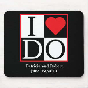 Ich tue Hochzeit Mousepad
