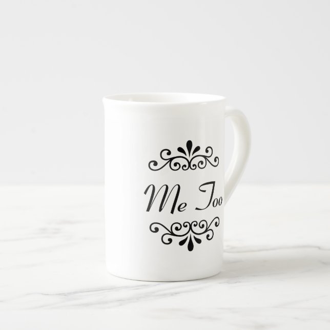 "Ich tue, ich auch" verbinde personalisierte Tasse (Vorderseite Rechts)