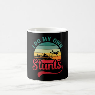 Ich tue meine eigenen Stunts Jet Ski Retro Jet Ski Kaffeetasse