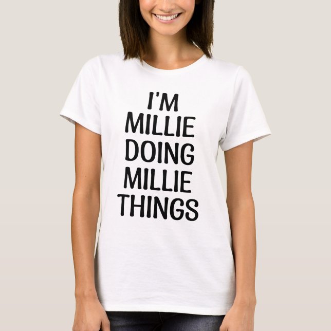 Ich tue millie T-Shirt (Vorderseite)