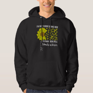 Ich tue nicht, dass ich krank bin und mich dabei a hoodie
