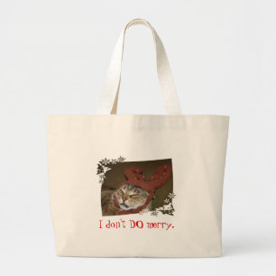 "Ich TUE nicht fröhliche" Katze-mitgeweihe Tasche