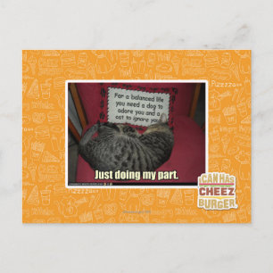 Ich tue nur meinen Teil. Postkarte
