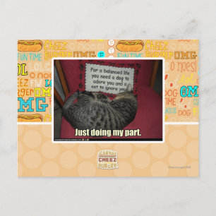 Ich tue nur meinen Teil. Postkarte