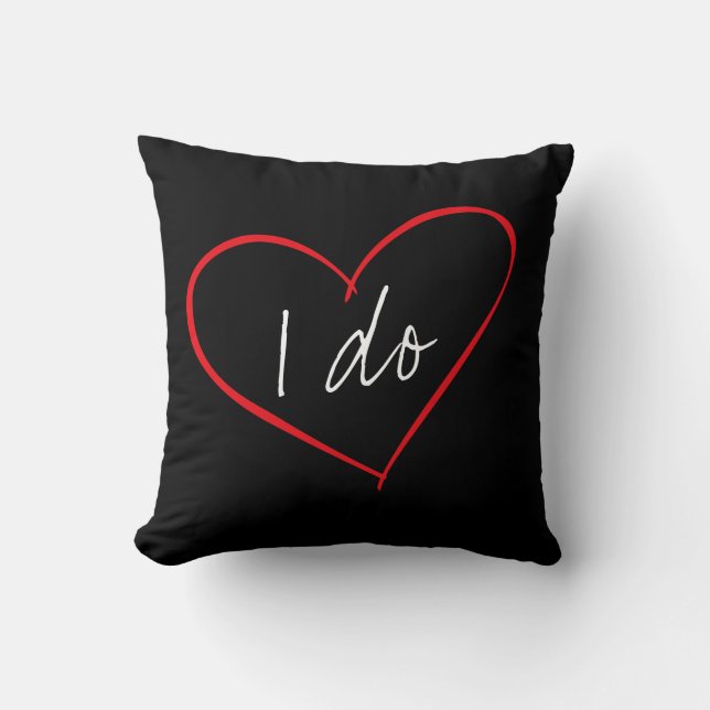 Ich tue personalisiertes der Throw-Kissen des Kissen (Vorderseite)