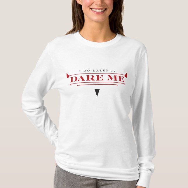 Ich tue T - Shirt die Lang-Hülse der (Vorderseite)