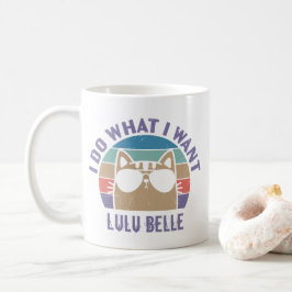 Ich tue, was ich Cat Lover Personalisiert Gewollt  Kaffeetasse