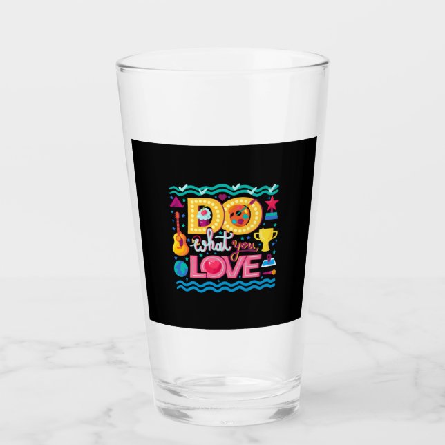 Ich tue, was ich Liebe Glas (Vorderseite)