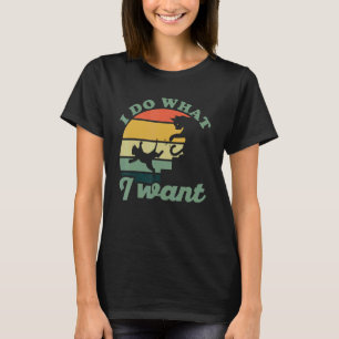 Ich tue, was ich Niedliche Katzenpolster Gewollt h T-Shirt