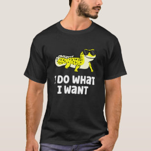 Ich tue, was ich Reptile Lizard Leopard Gecko Gewo T-Shirt