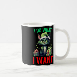 Ich tue, was ich Spaß Gewollt Katzen Weihnachtskat Kaffeetasse