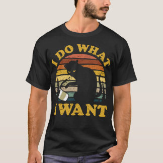 Ich tue, was Wolltest Funny Cat Mama Vater Lover C T-Shirt