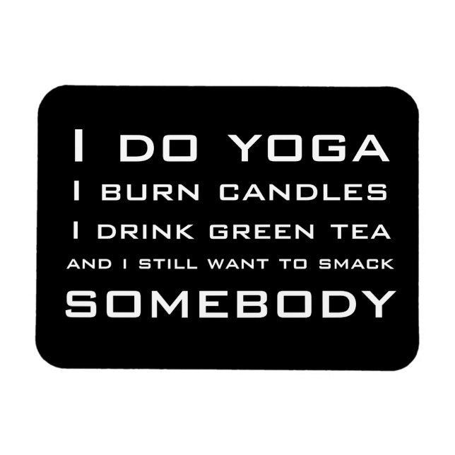 Ich tue Yoga Magnet (Horizontal)