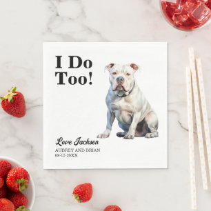 Ich tue zu amerikanische Hochzeitsempfehlung Serviette
