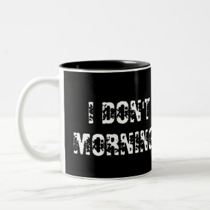 ICH TUN MORGEN NICHT! Cat-Abbildung Zweifarbige Tasse