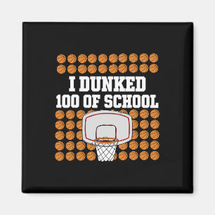 Ich tunkte 100 Tage Schule Bysketll Sport Mädchen Magnet