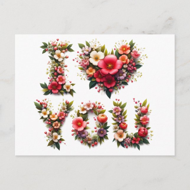 Ich ♥️ U-Karten Postkarte (Vorderseite)