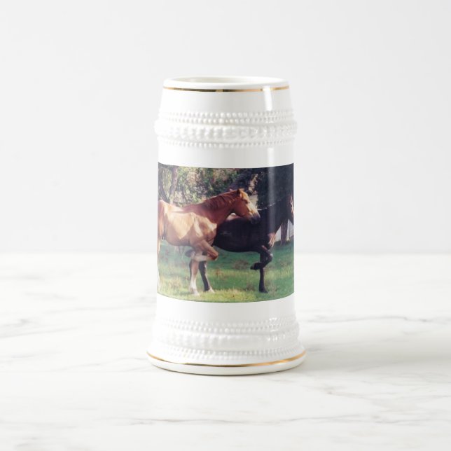 ICH u. MEIN Schatten-Stein Bierglas (Mittel)