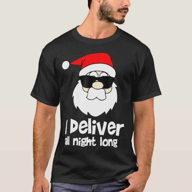 Ich übergebe den ganzen Abend lang Menns naughty W T-Shirt (Vorderseite)