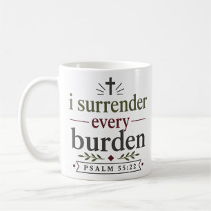 Ich übergebe jede Last Moderner christlicher Spruc Kaffeetasse