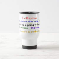 "Ich überlebe" Tasse