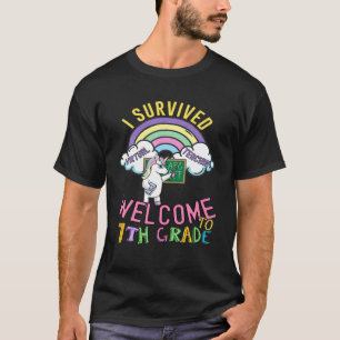 Ich überlebe virtuelles Unterrichten 7. Klasse Uni T-Shirt