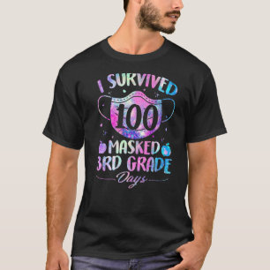 Ich überlebte 100 maskierte 3. Tage der glückliche T-Shirt