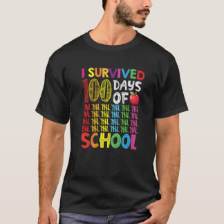 Ich überlebte 100 Tage Schulgeschenk, 100 Tage Sch T-Shirt