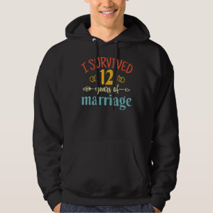 Ich überlebte 12 Jahre Ehe Paar 12. Hoodie