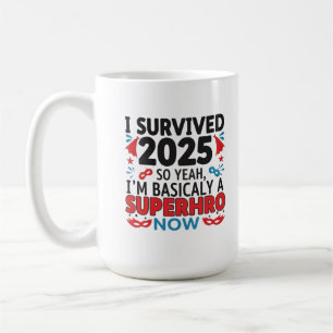 Ich überlebte 2025 - Superheld Kaffeetasse