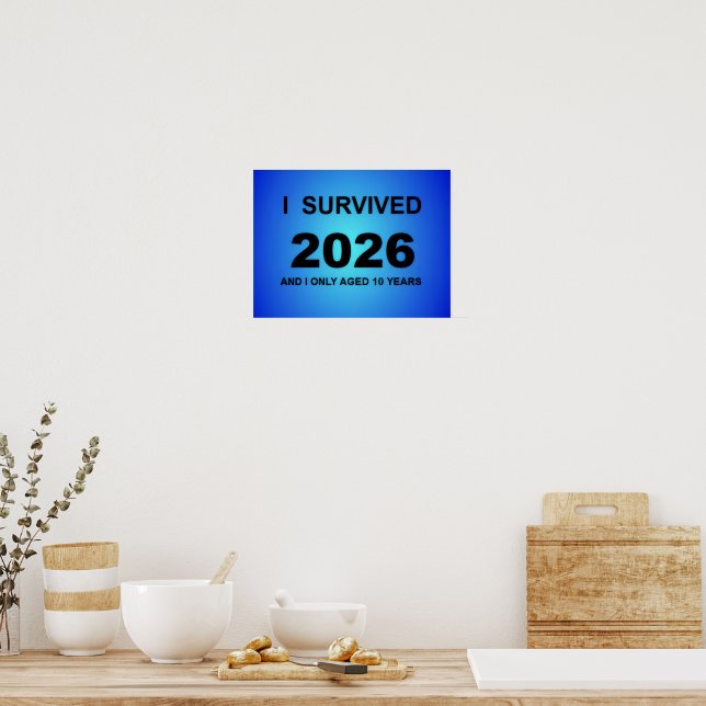 Ich überlebte 2026 poster (Küche)