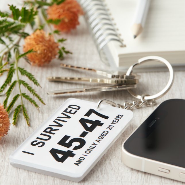 Ich überlebte 45-47 schlüsselanhänger (Vorderseite rechts)
