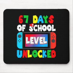 Ich überlebte 67 Tage Schule Gamer 67 Tage Schüler Mousepad