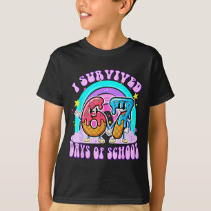 Ich überlebte 67 Tage Schule Lustig 67 Lehrer Stud T-Shirt