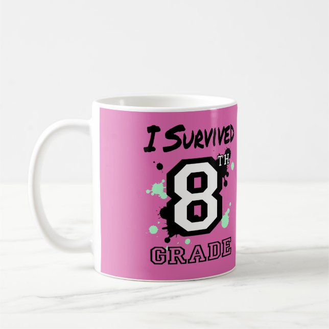 Ich überlebte 8. Klasse Kaffeetasse (Links)