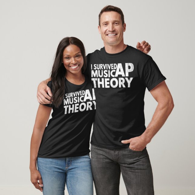 Ich überlebte AP Music Theory Funny AP-Prüfung T-Shirt (Unisex)