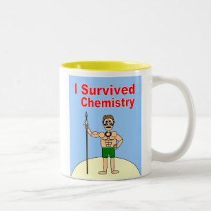 Ich überlebte Chemie Zweifarbige Tasse