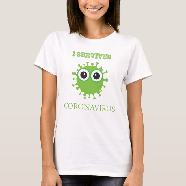 Ich überlebte Coronavirus T-Shirt (Vorderseite)