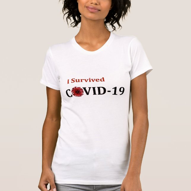 Ich überlebte Covid-19 T-Shirt (Vorderseite)