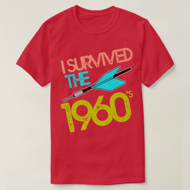 Ich überlebte das 60er Jarts Missile Game T-Shirt (Design vorne)