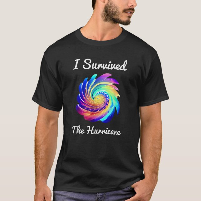 Ich überlebte das Hurrikan T-Shirt (Vorderseite)