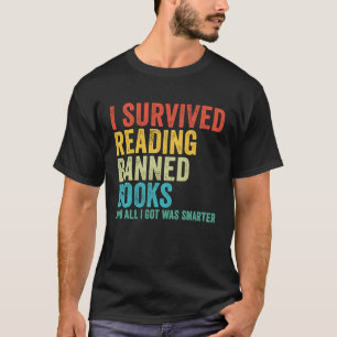 Ich überlebte das Lesen eines verbotenen Buches Bi T-Shirt