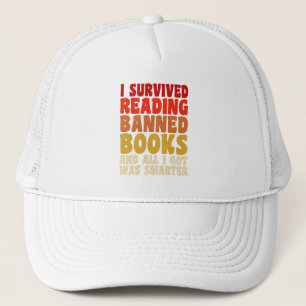 Ich überlebte das Lesen verbotener Bücher witziges Truckerkappe