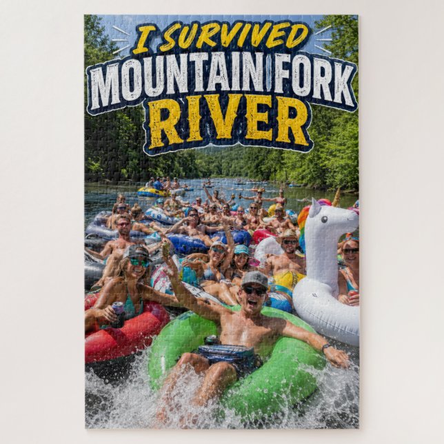 Ich überlebte das Mountain Fork River Puzzle (Vertikal)