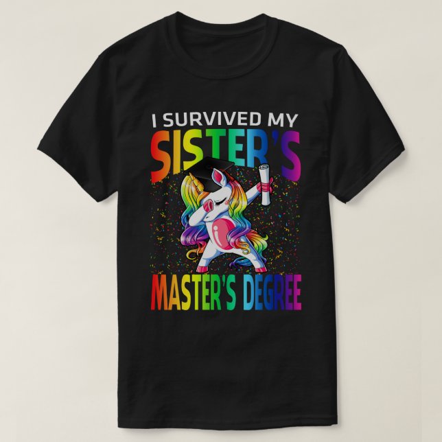 Ich überlebte das Unicorn-Grab meiner Schwester T-Shirt (Design vorne)