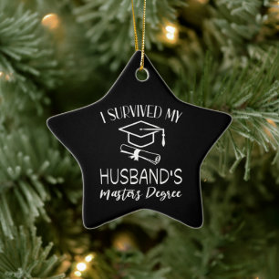 Ich überlebte den Abschluss meiner Ehemänner als M Keramik Ornament