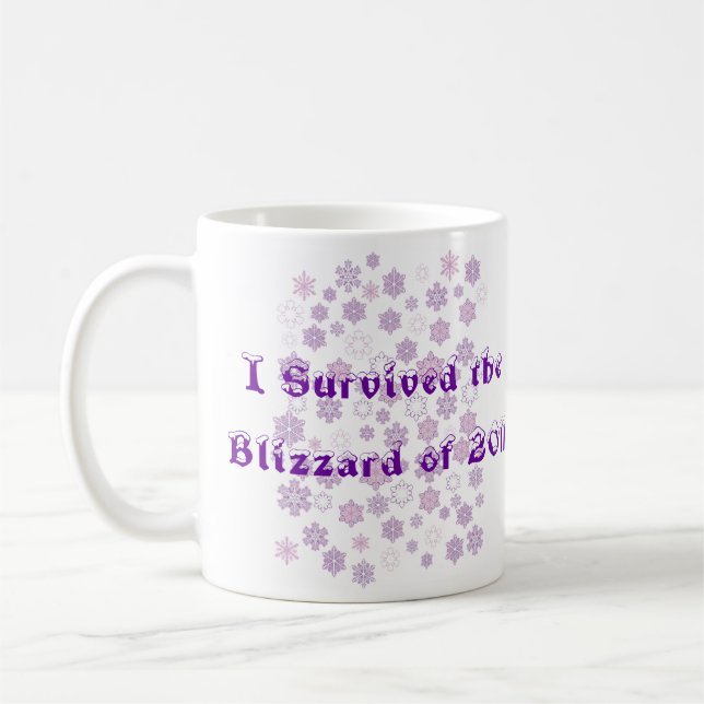 Ich überlebte den Blizzard von 2011 Kaffeetasse (Links)