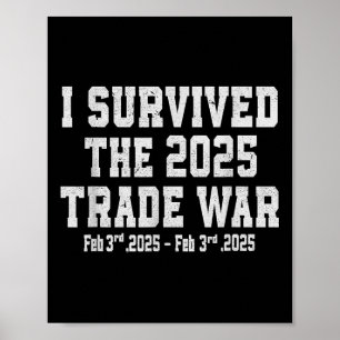 Ich überlebte den Handelskrieg 2025 - Handelskrieg Poster