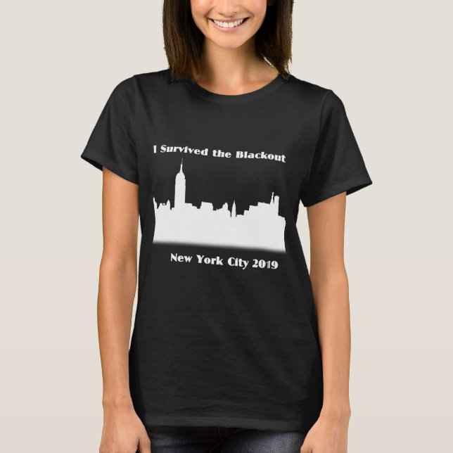 Ich überlebte den NYC Stromausfall-T - Shirt (Vorderseite)