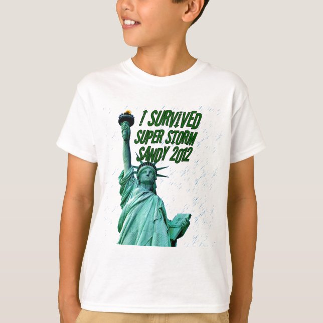 Ich überlebte den Sturm Sandy 2012_ T-Shirt (Vorderseite)